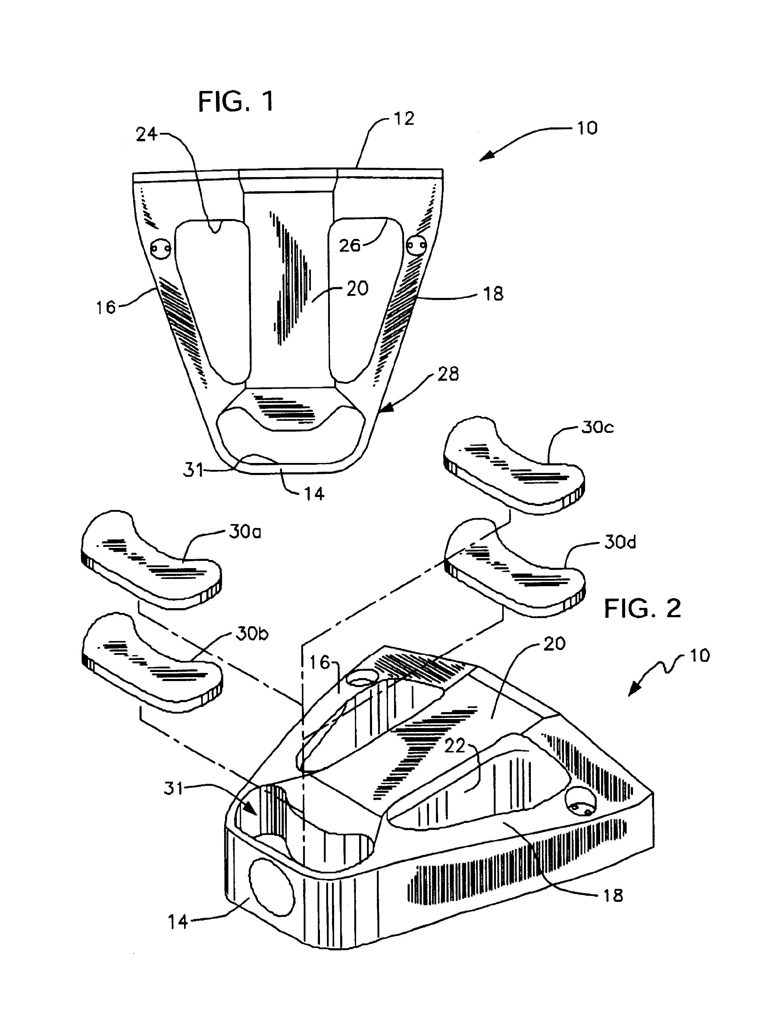 High moment of inertia putter having adjustable weights