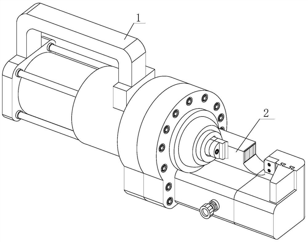 Portable hydraulic steel bar cutting-off equipment for constructional engineering