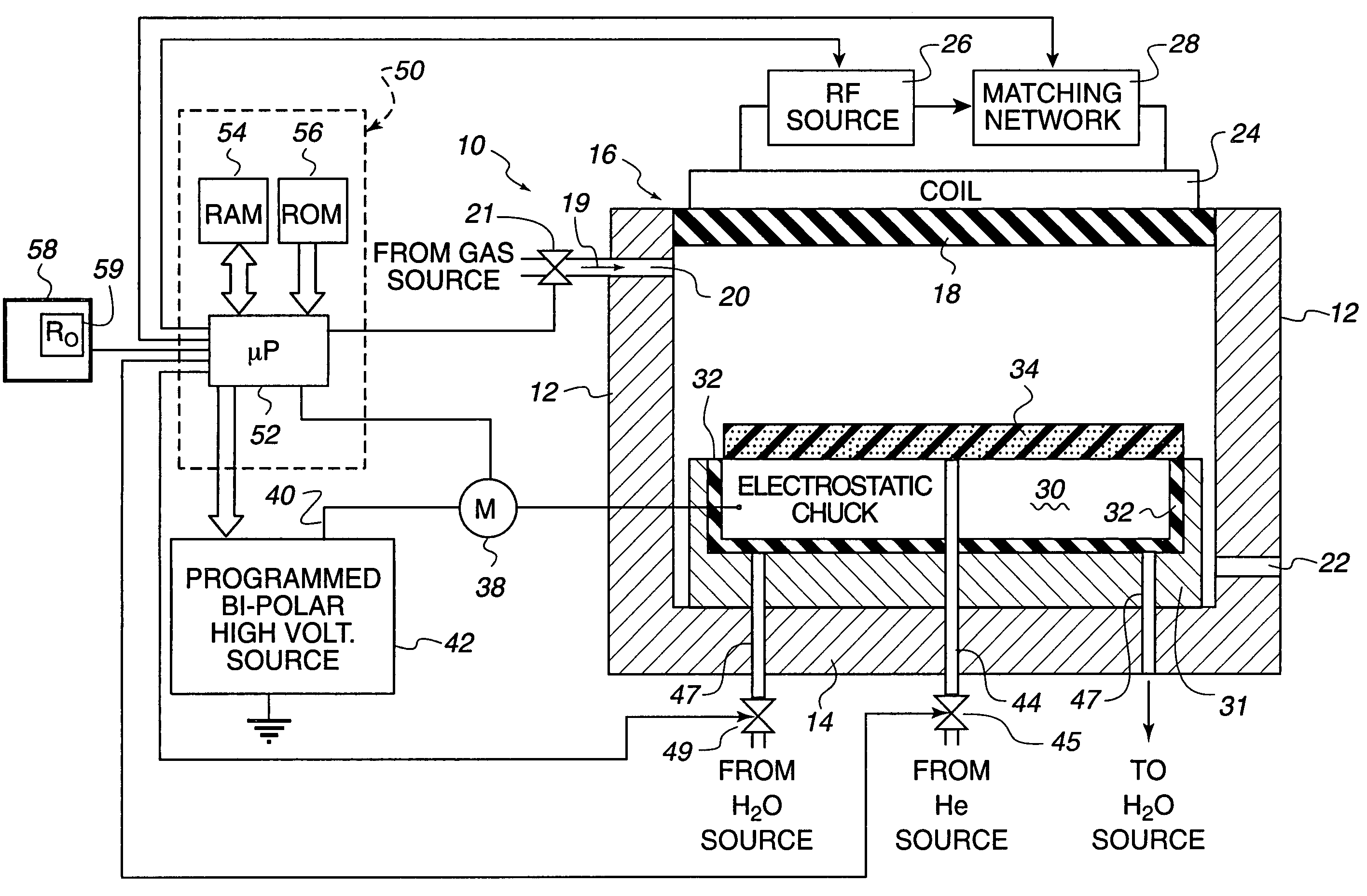 Method of determining the correct average bias compensation voltage during a plasma process