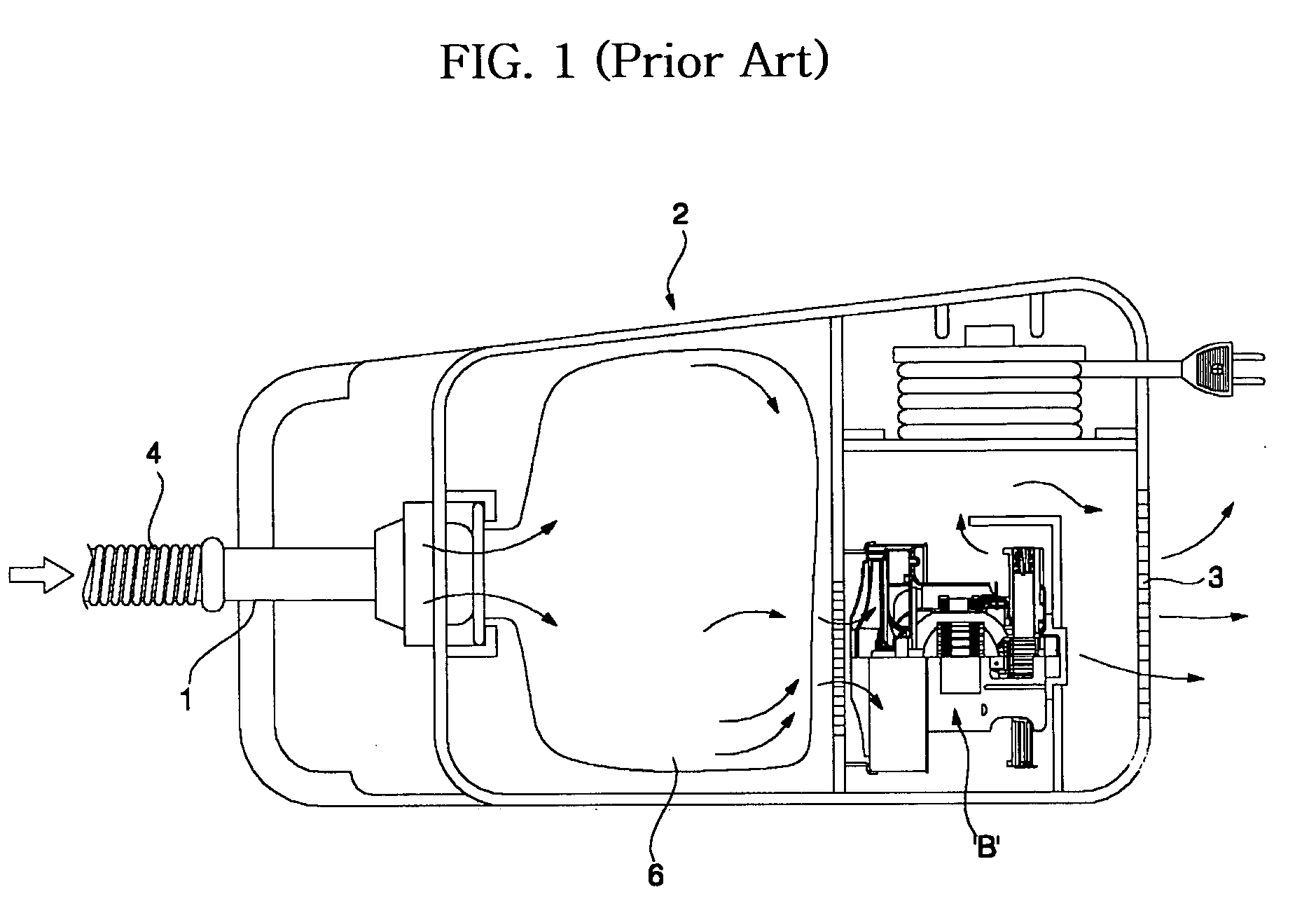 Air-blowing apparatus of cleaner