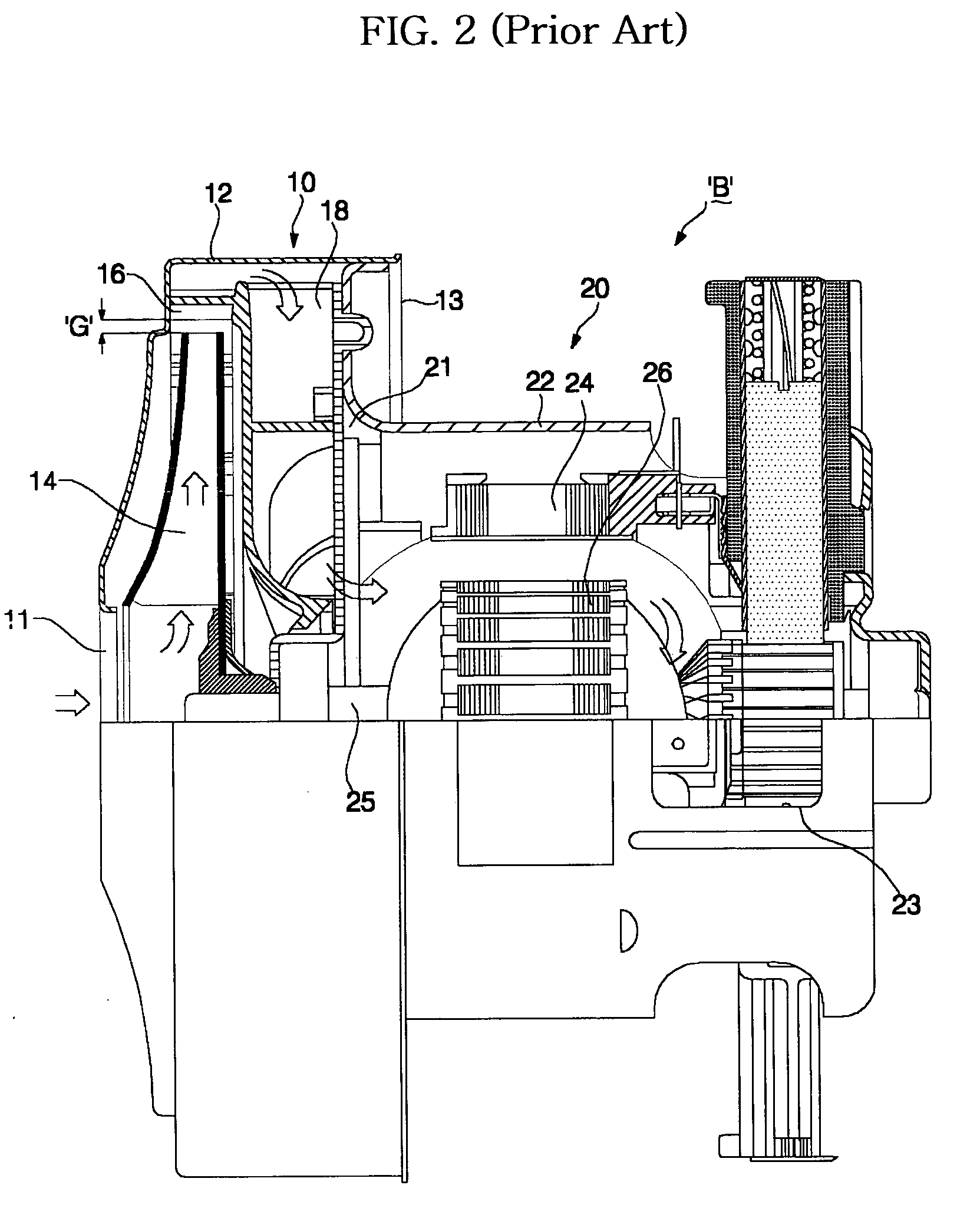 Air-blowing apparatus of cleaner