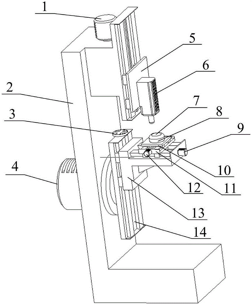 Aspheric surface profile measuring device and method based on most proximate circle theory