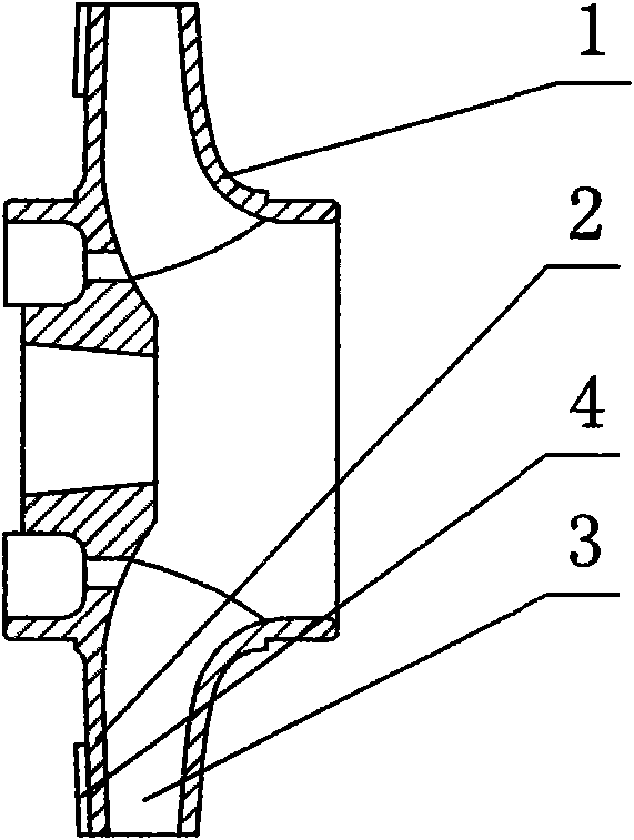 External mixing self-priming pump impeller