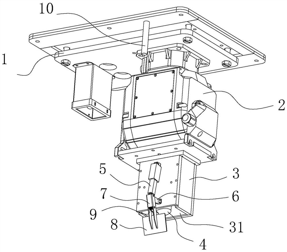 Protective device for warehouse material measuring instrument