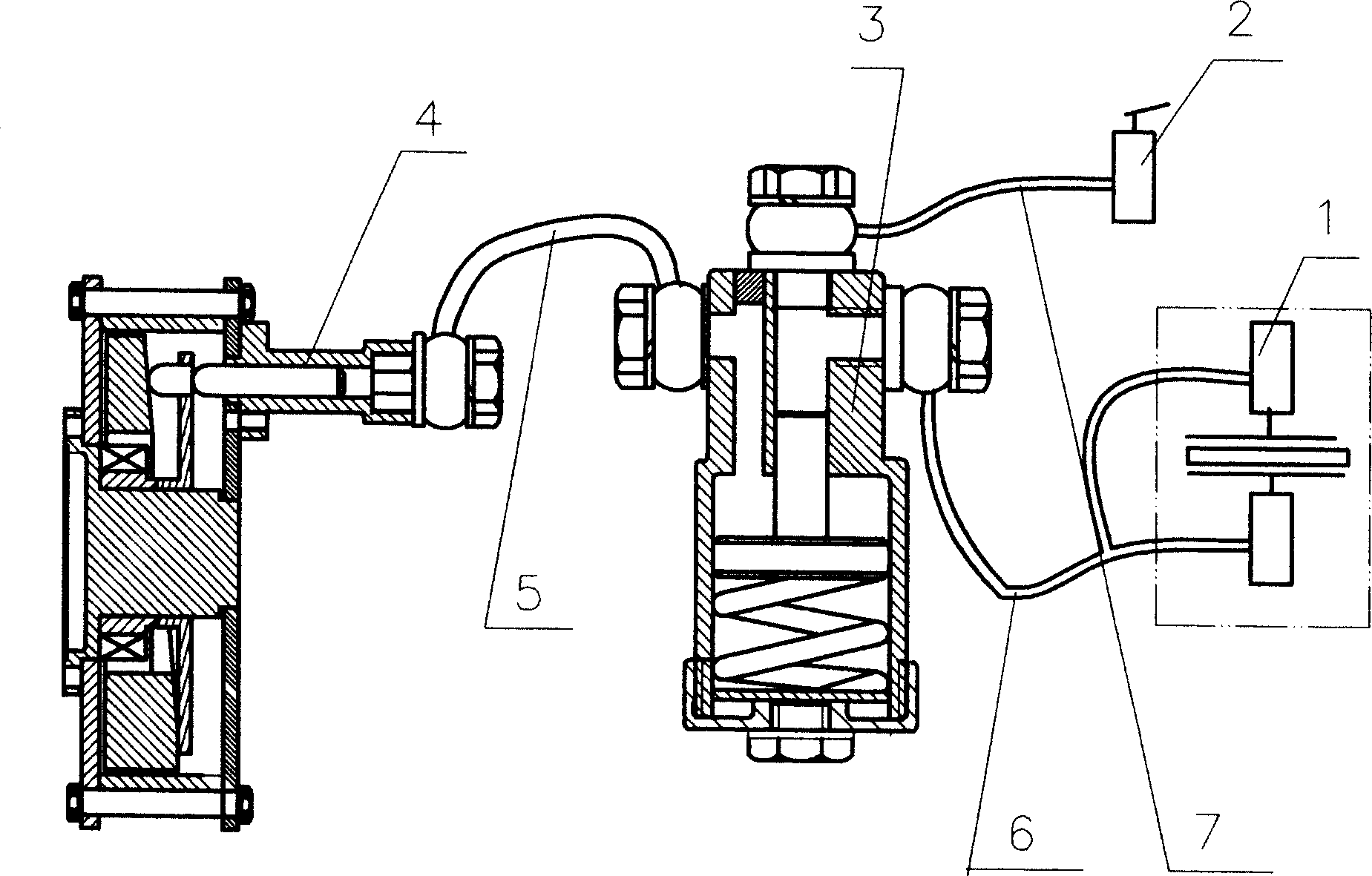 Hydraulic ABS device for motor vehicle