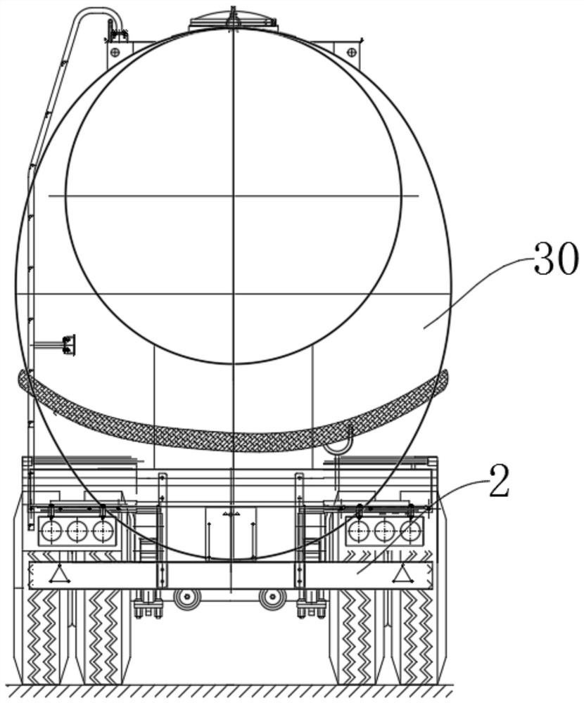 Brand-new positive and negative pressure powder and particle material tank truck