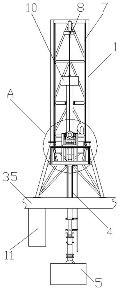 Automatic lifting suction device