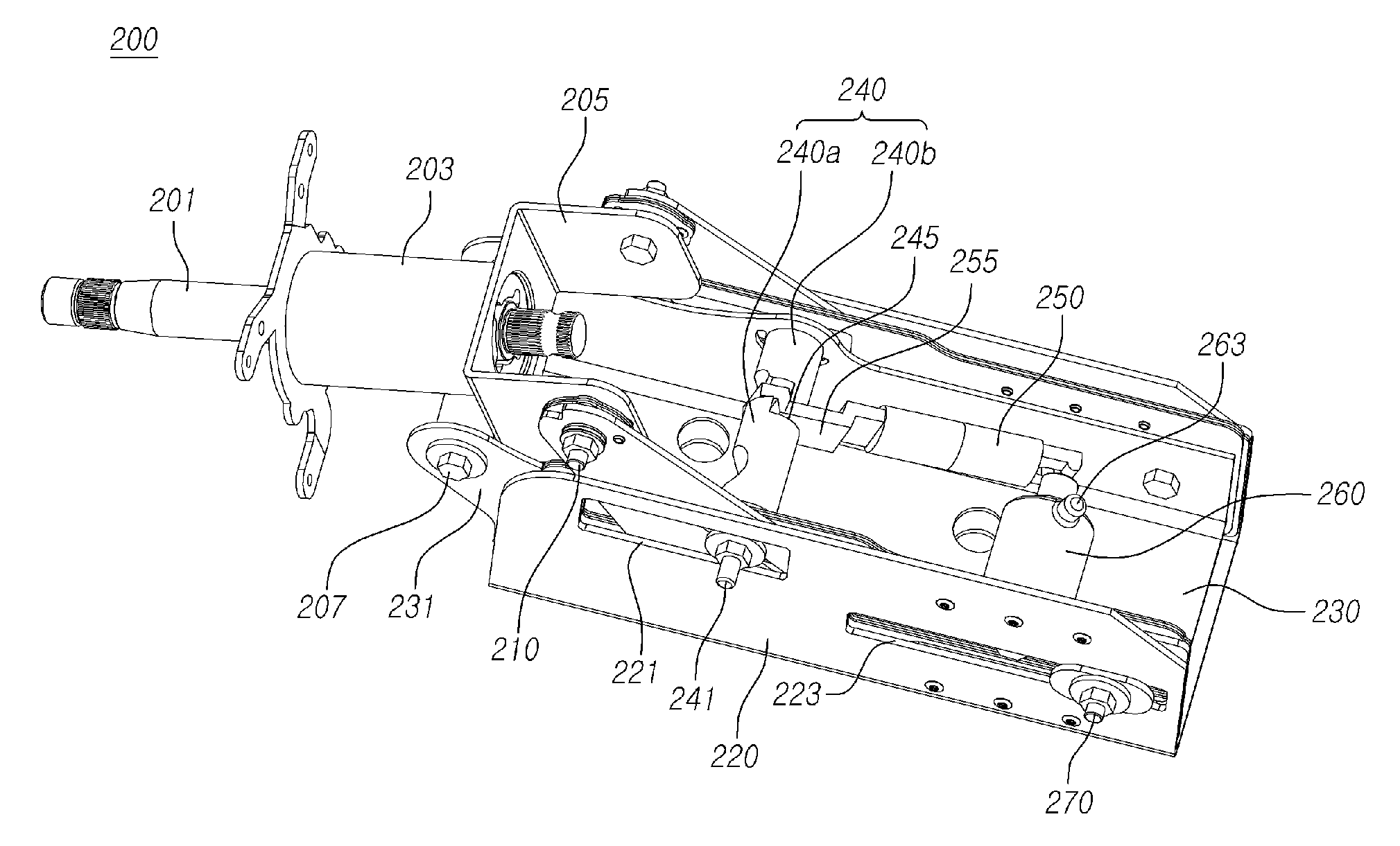 Steering column for vehicle