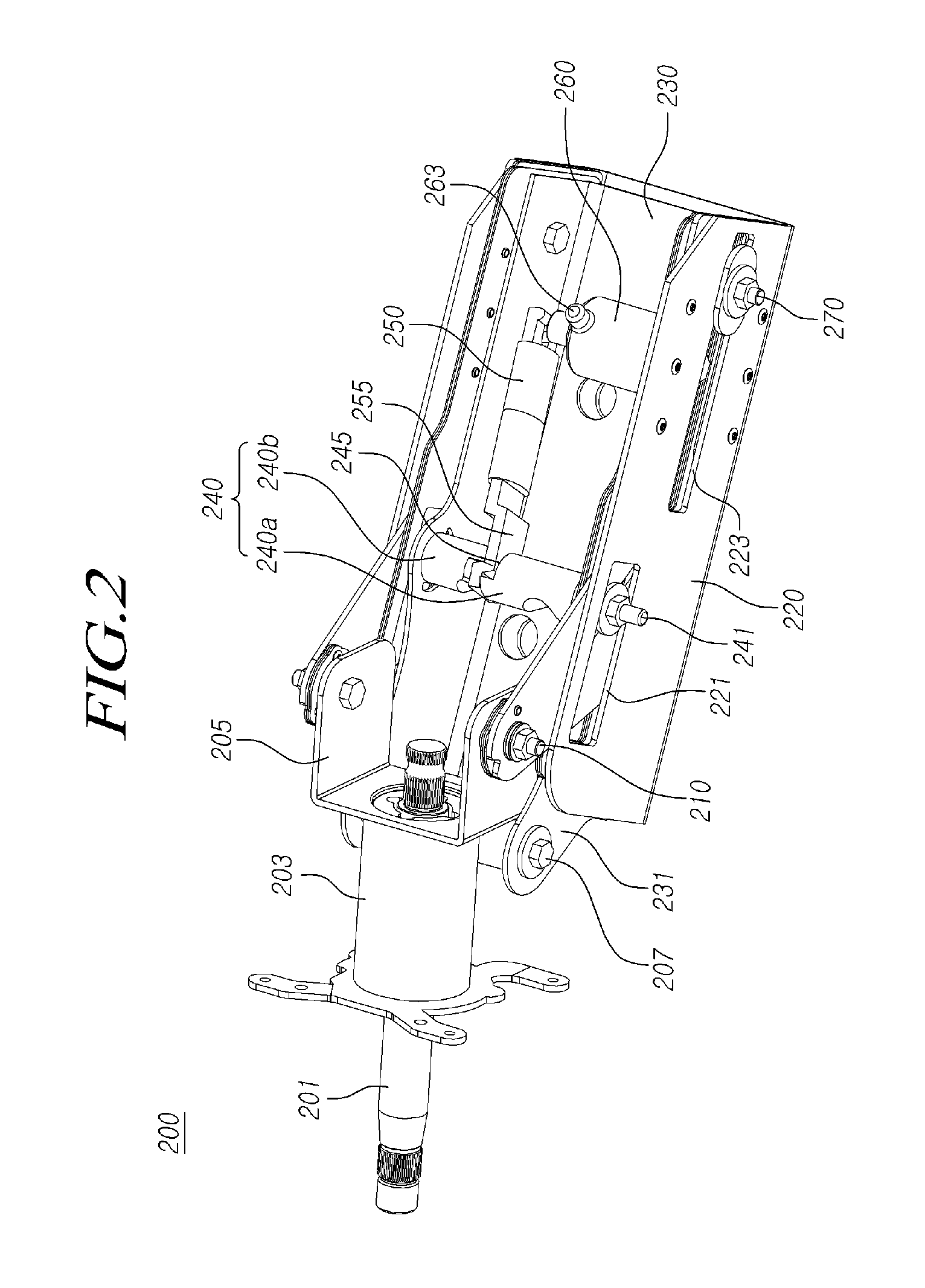 Steering column for vehicle