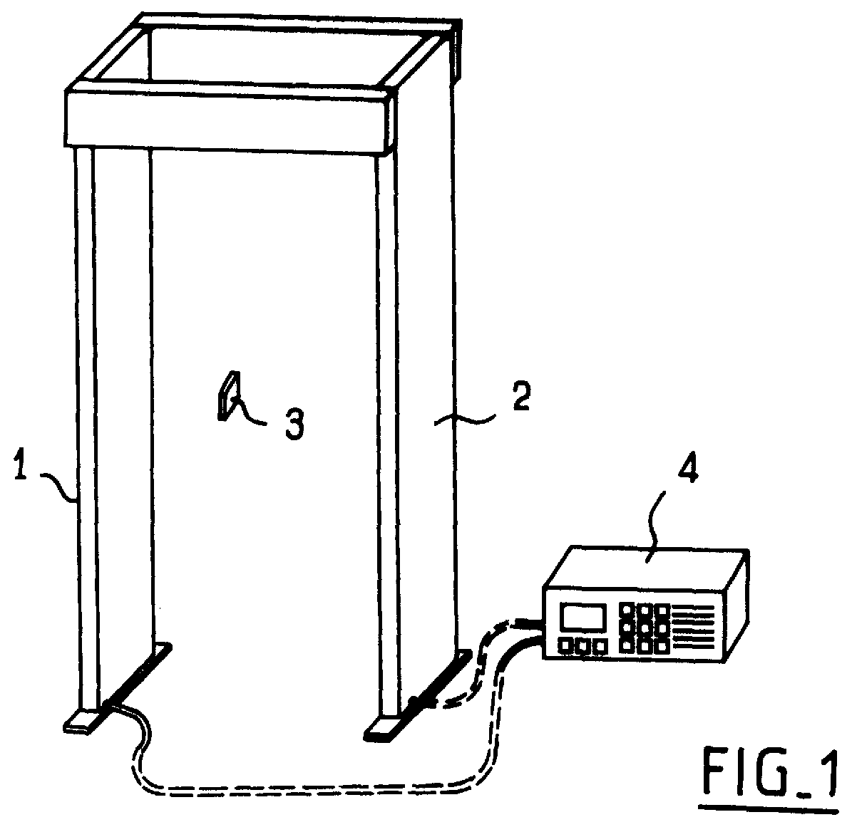 Dector system for access control, and a detector assembly for implementing such a system