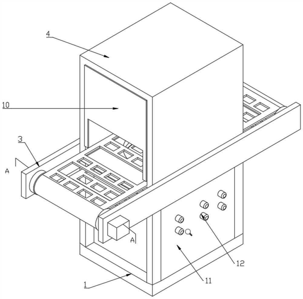 Energy-saving LED UV curing device suitable for metal flat plate printing