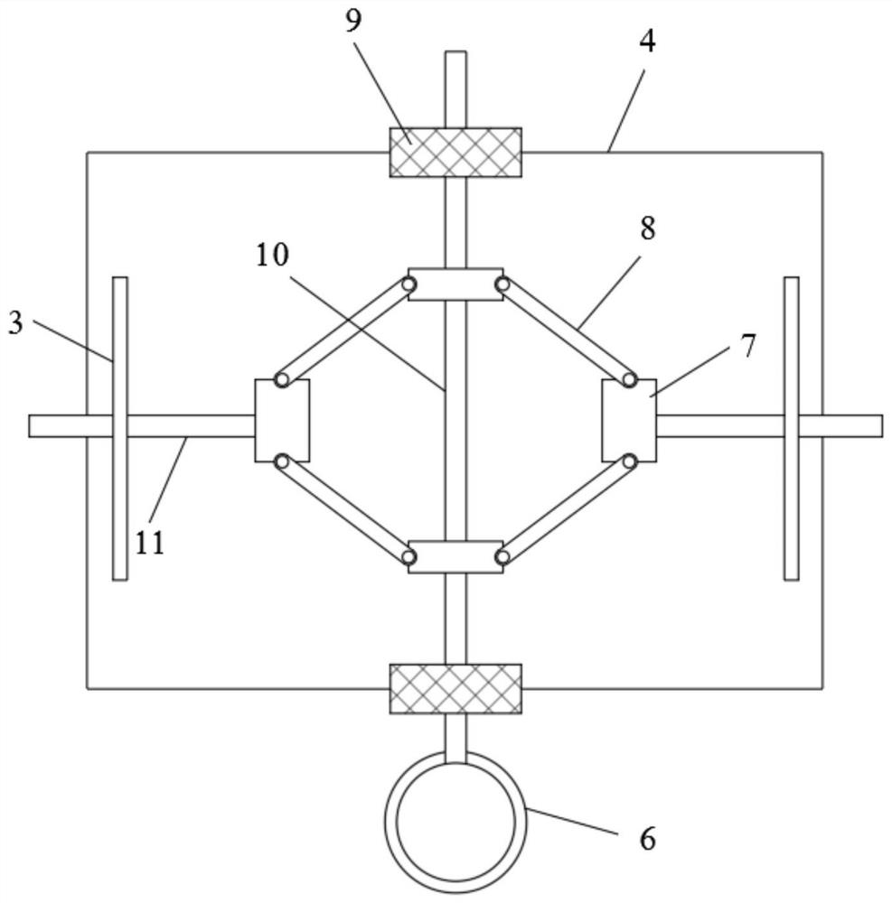 Anchoring system of floating type photovoltaic power generation platform and construction method of anchoring system