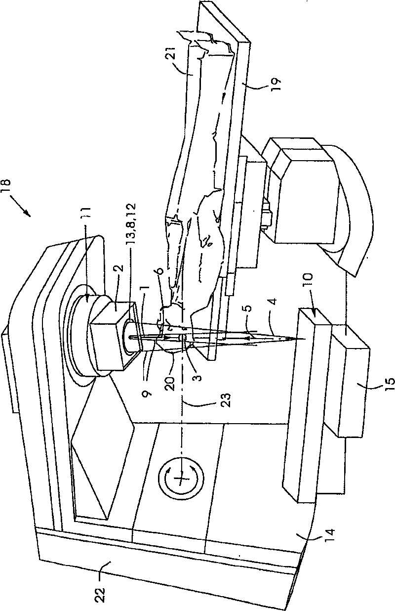 Device for performing and verifying a therapeutic treatment and corresponding controller computer