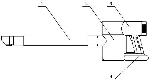 Vacuum cleaner utilizing cyclone tube for separation