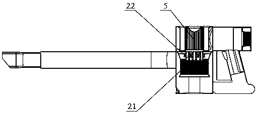 Vacuum cleaner utilizing cyclone tube for separation