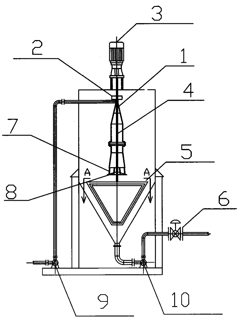 Sludge agitator tank