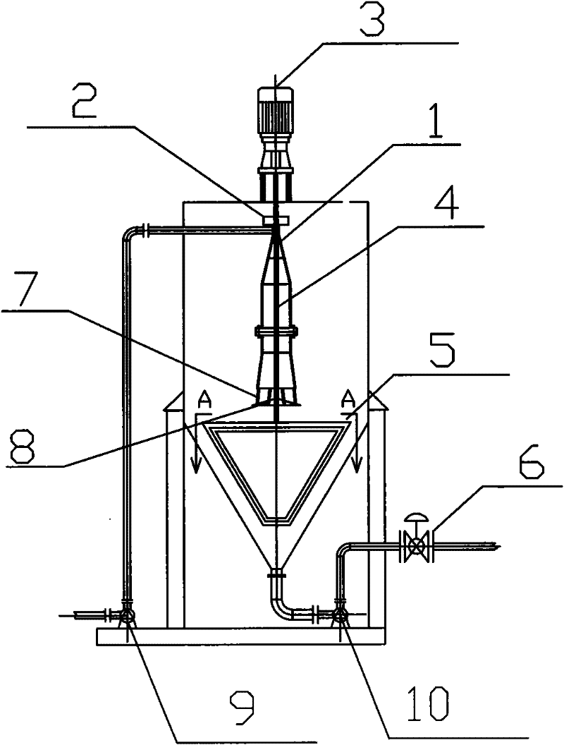 Sludge agitator tank