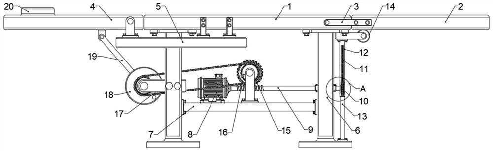 Adjustable bed body structure for ultrasonic examination