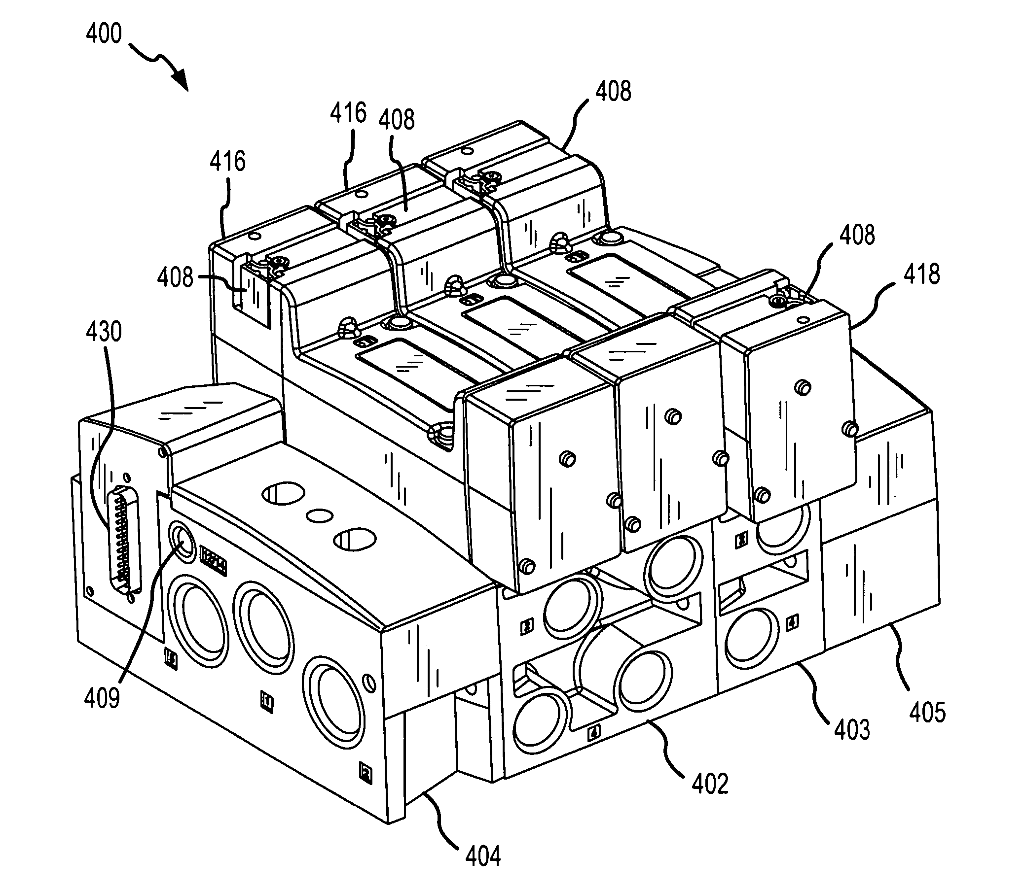 Valve with a rotated solenoid