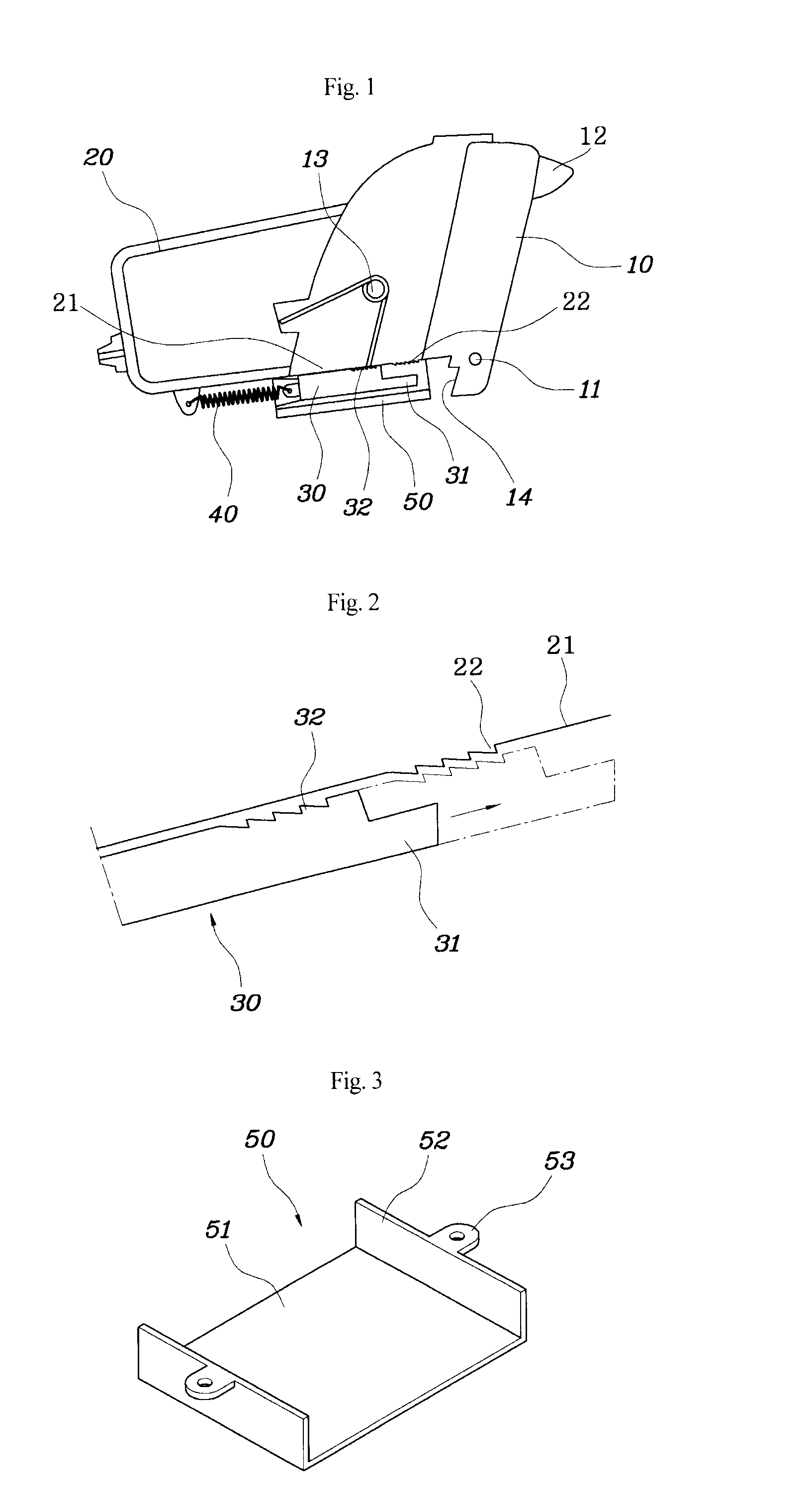 Apparatus for preventing vehicle tray from being opened by inertia load