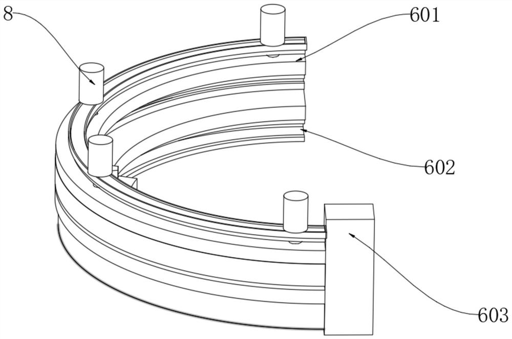 Rotary drilling rig power head structure with buffer mechanism