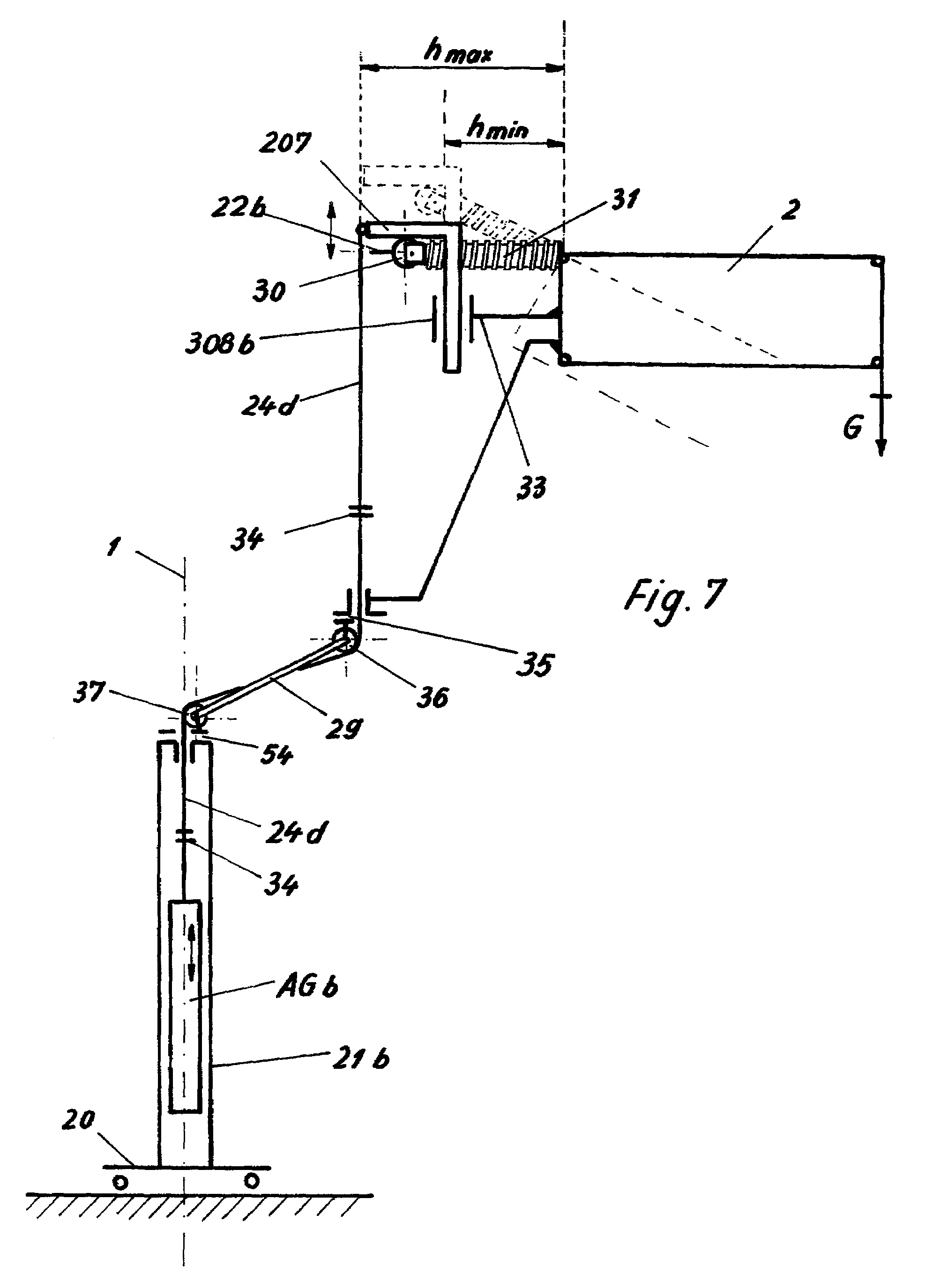 Microscope stand having balancing device