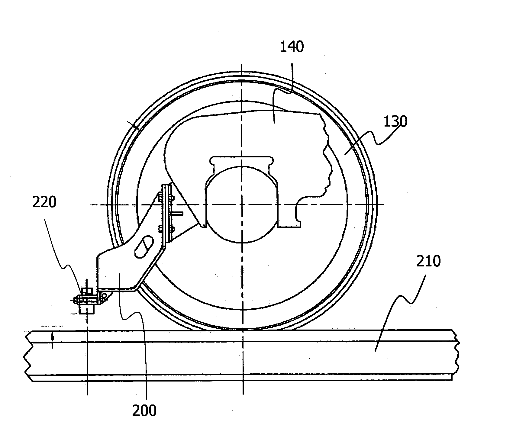 Method and apparatus for applying liquid compositions in rail systems