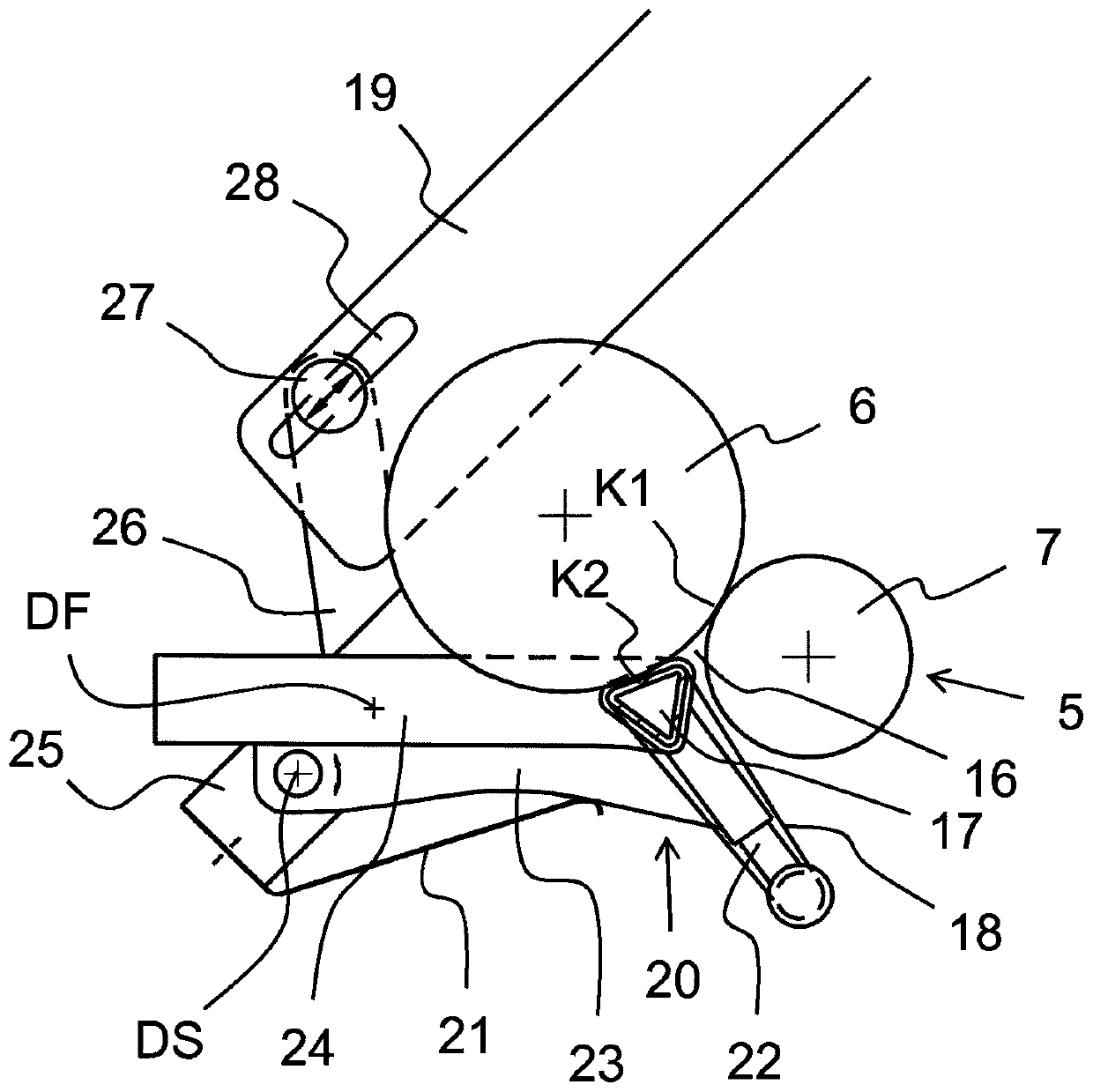 Drafting arrangement for spinning machine