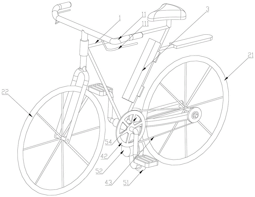 Bicycle provided with anti-toppling auxiliary wheel