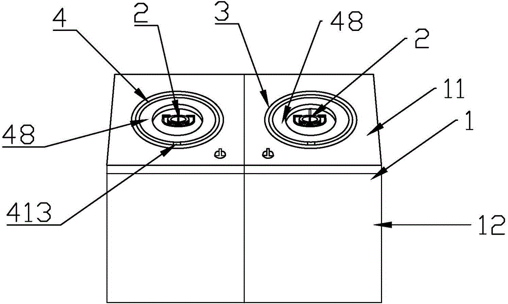 Integrated cooker for kitchen