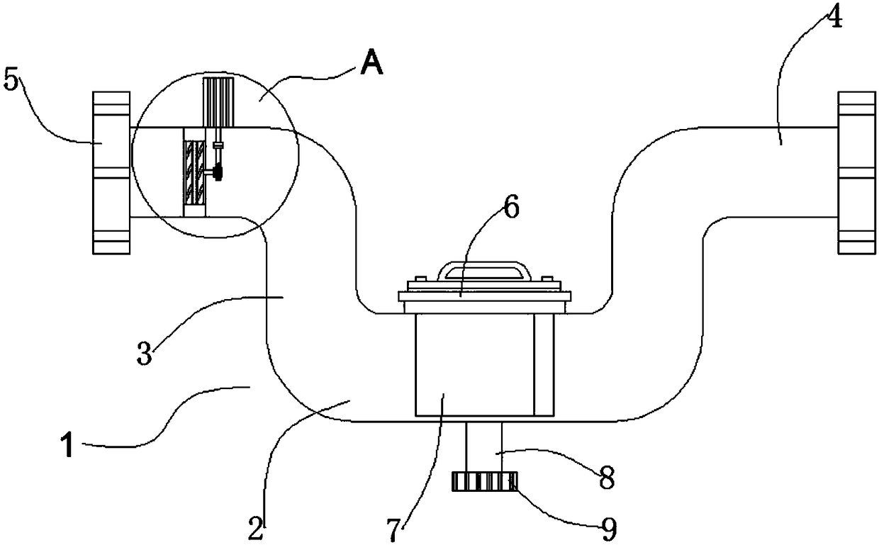 Sewage treatment drainage pipe desilting equipment