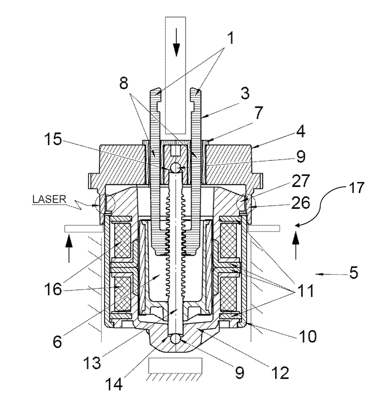 Linear stepper motor, device and method for manufacturing the linear stepper motor