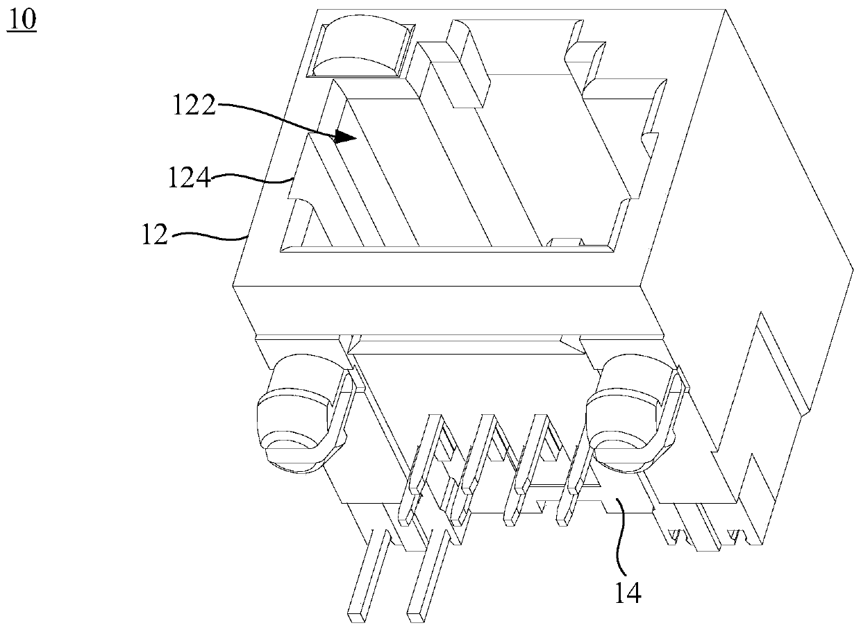 Connector and base for connector