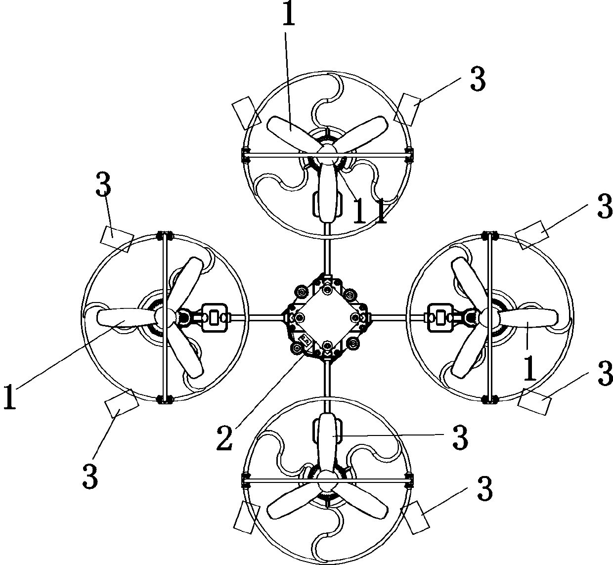 Quadcopter toy with automatic retreat and control method thereof