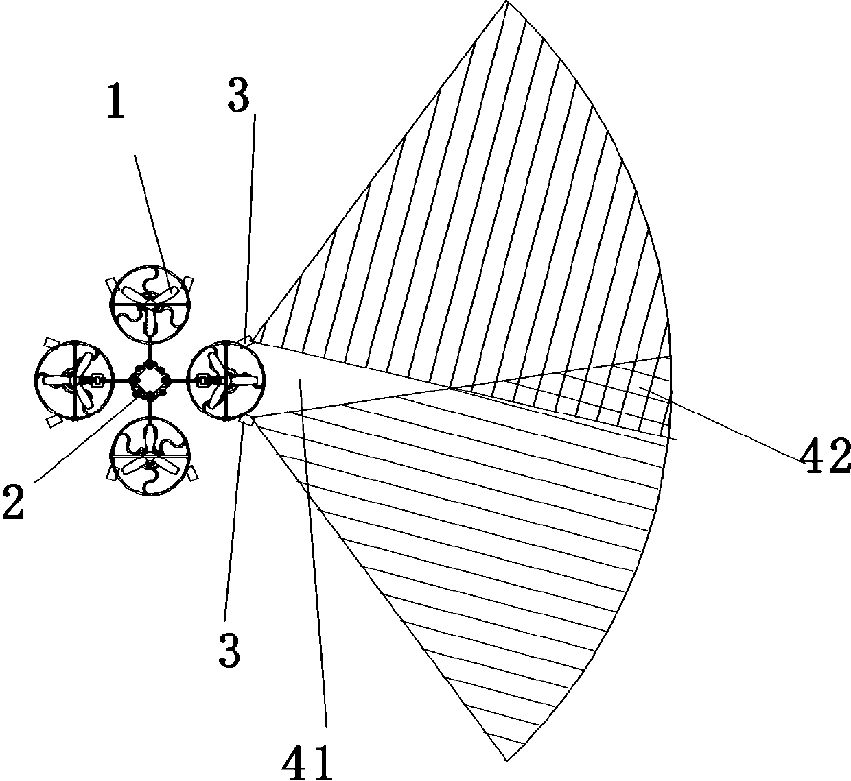 Quadcopter toy with automatic retreat and control method thereof