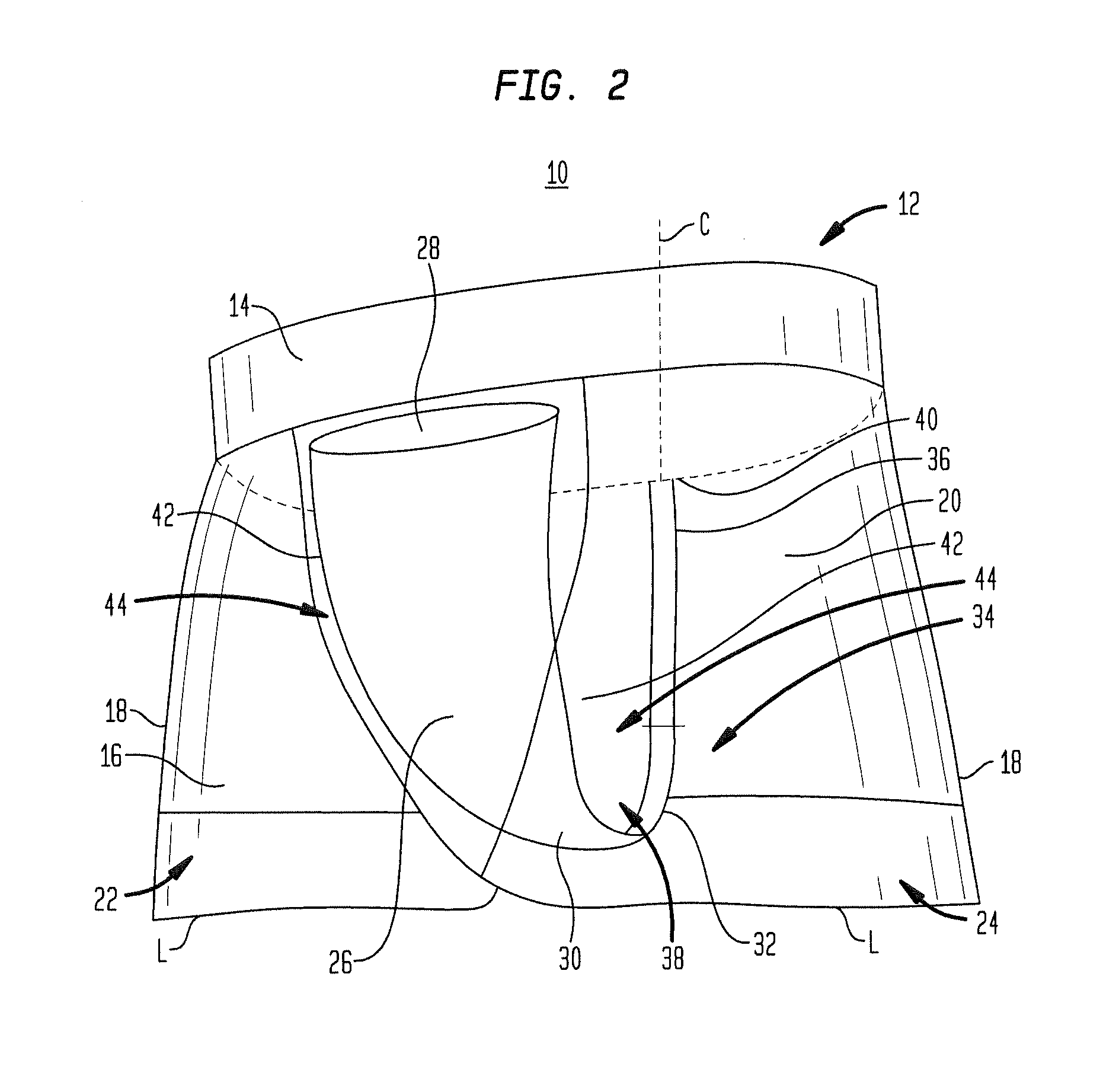 Athletic garment with integral cup assembly