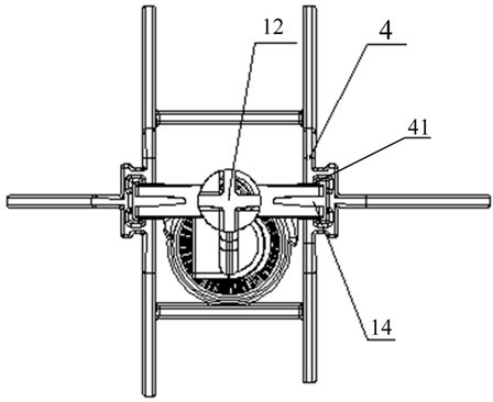 Dimming device, casing and reflector connection structure of automobile headlamp