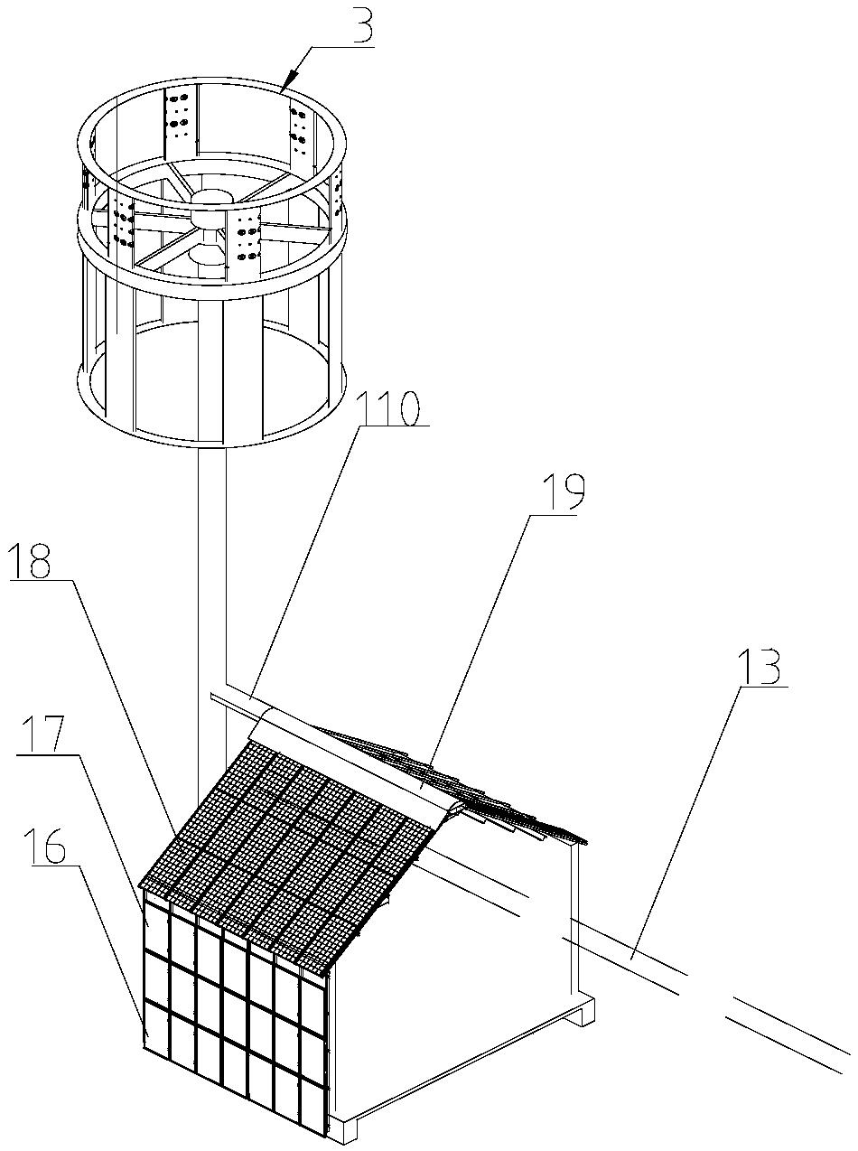 A solar-induced wind power generation system for air pollution control