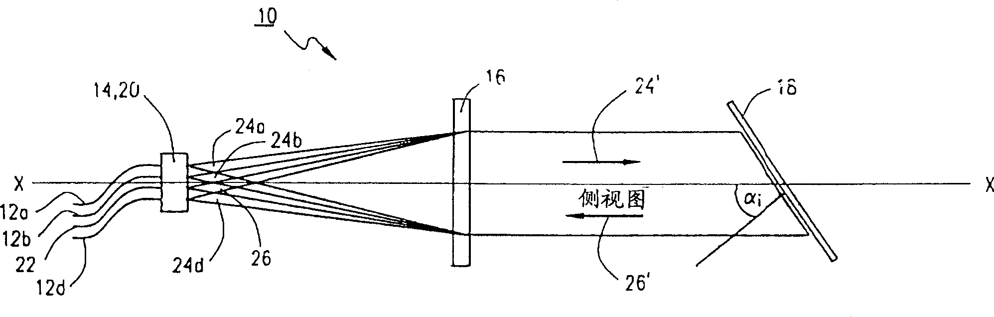 Wavelength division multiplexing/demultiplexing devices using diffractive optic lenses