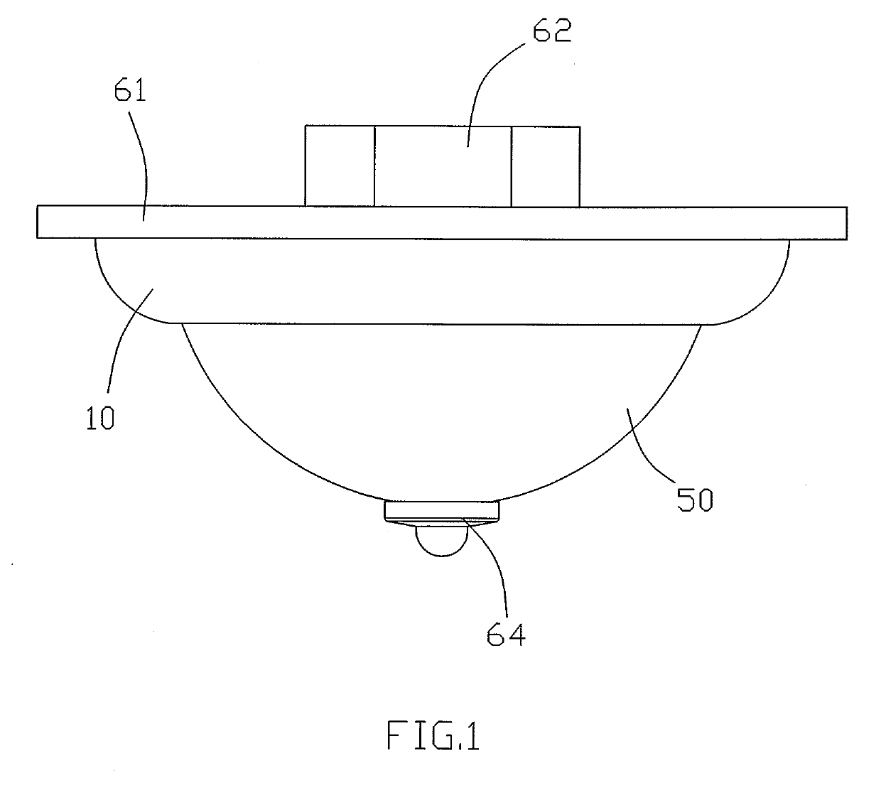 Ceiling fitting with a lighting module