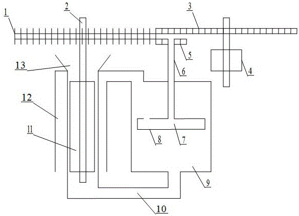 Parallel-shaft type aviation gas engine