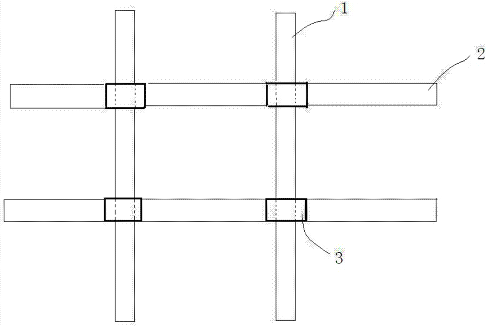 Crossed transporting track and arrangement method for crossed transporting track