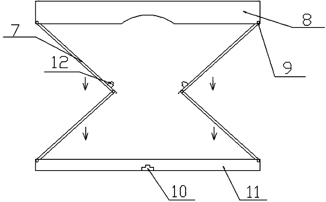 A folding logistics plastic box