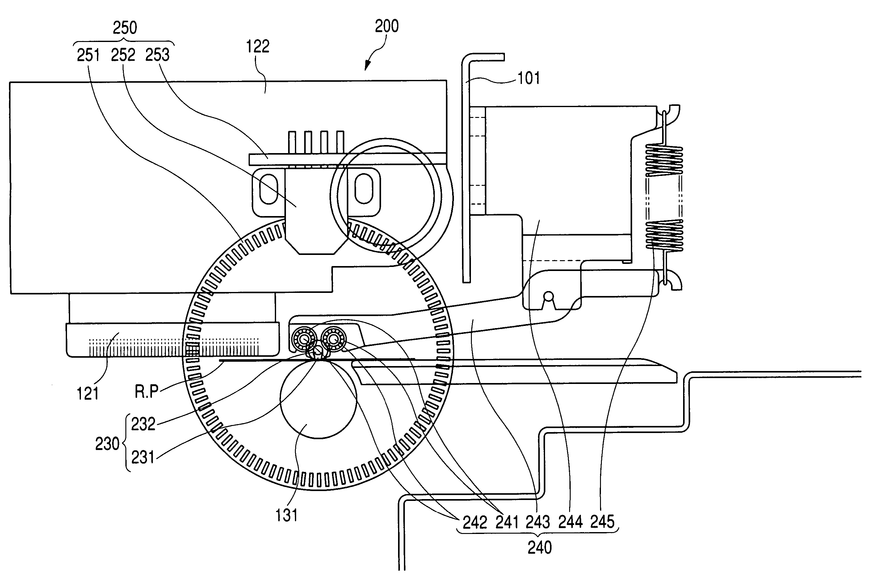 Medium transporting device and recording apparatus incorporating with the same