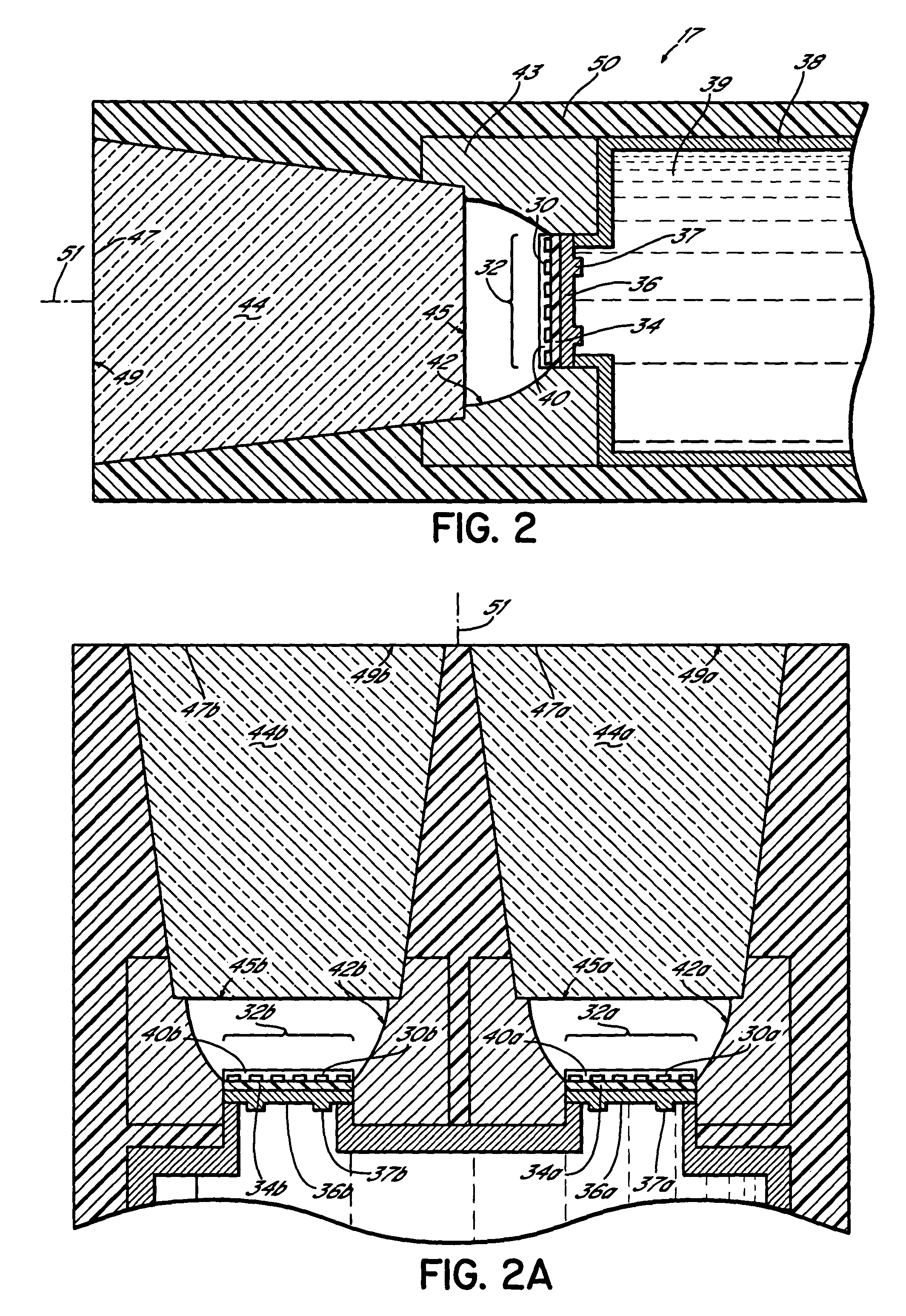 Apparatus and method for curing materials with light radiation