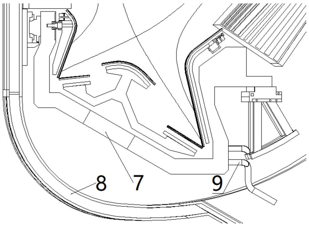 Tokamak divertor target plate component capable of being remotely operated and maintained