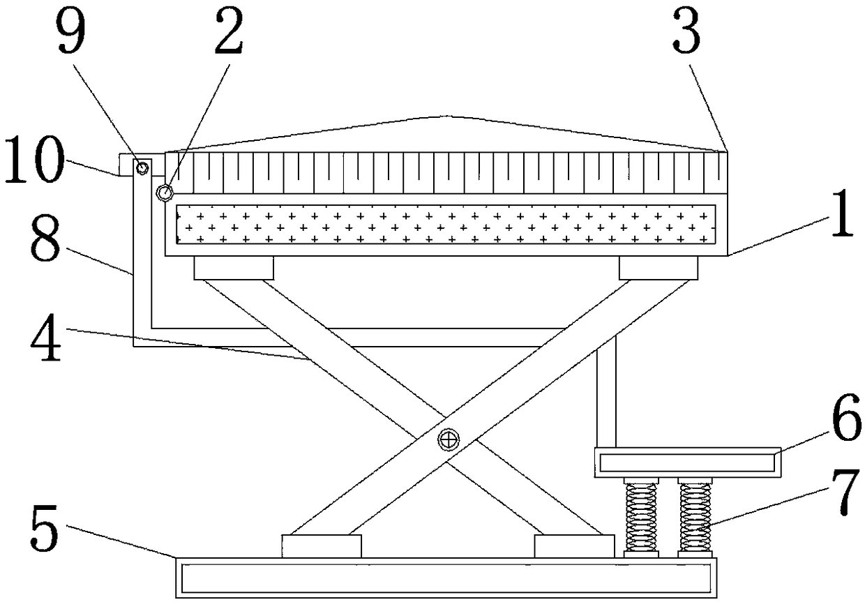 Turnover type garden chair with protection function