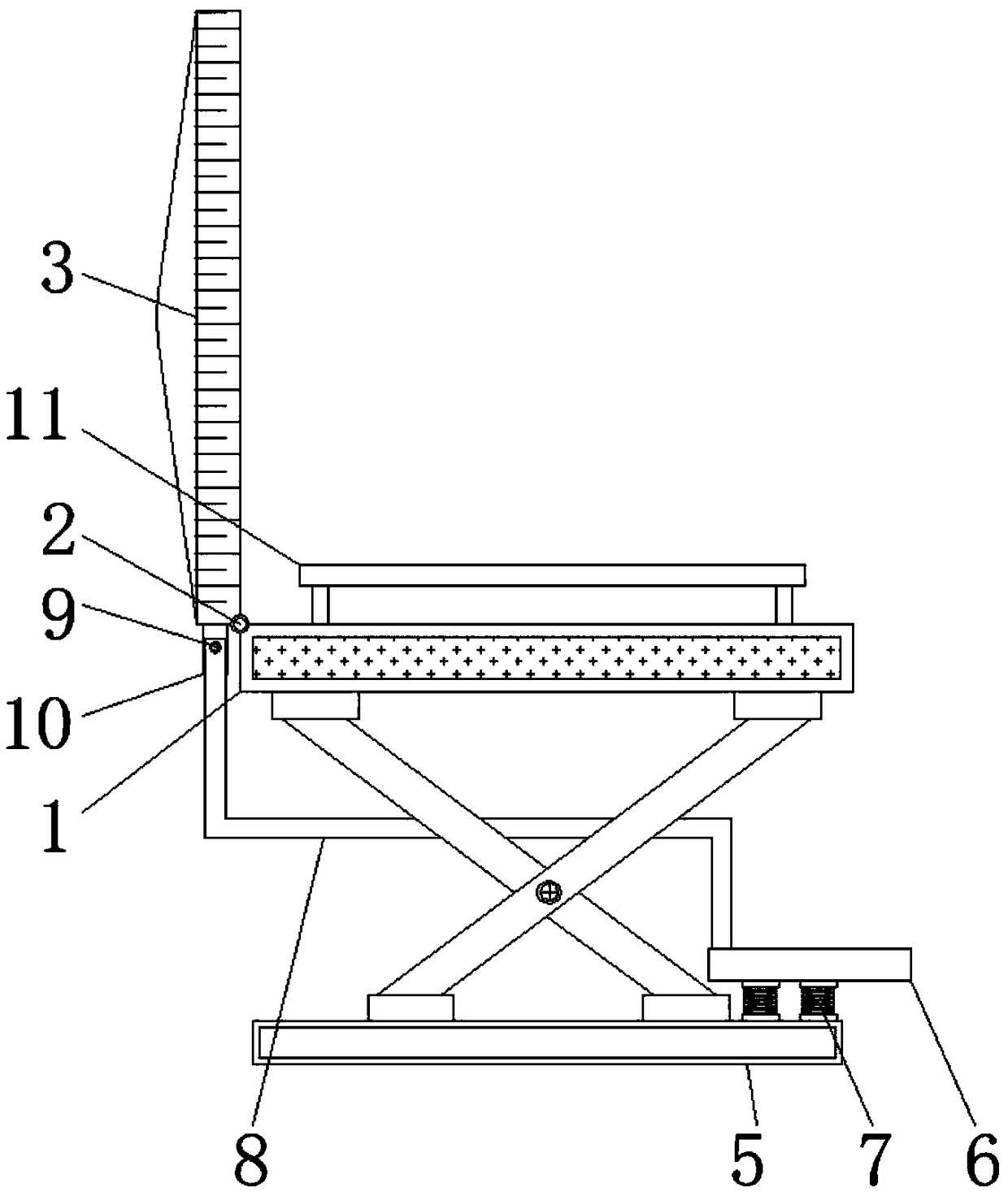 Turnover type garden chair with protection function