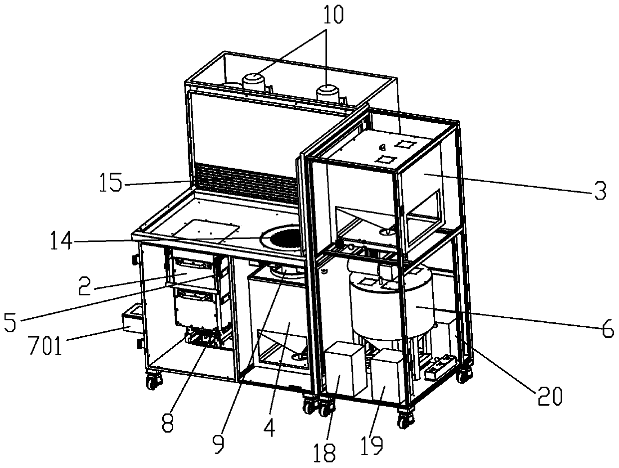 Additive manufacturing product and powder treating system and working method thereof