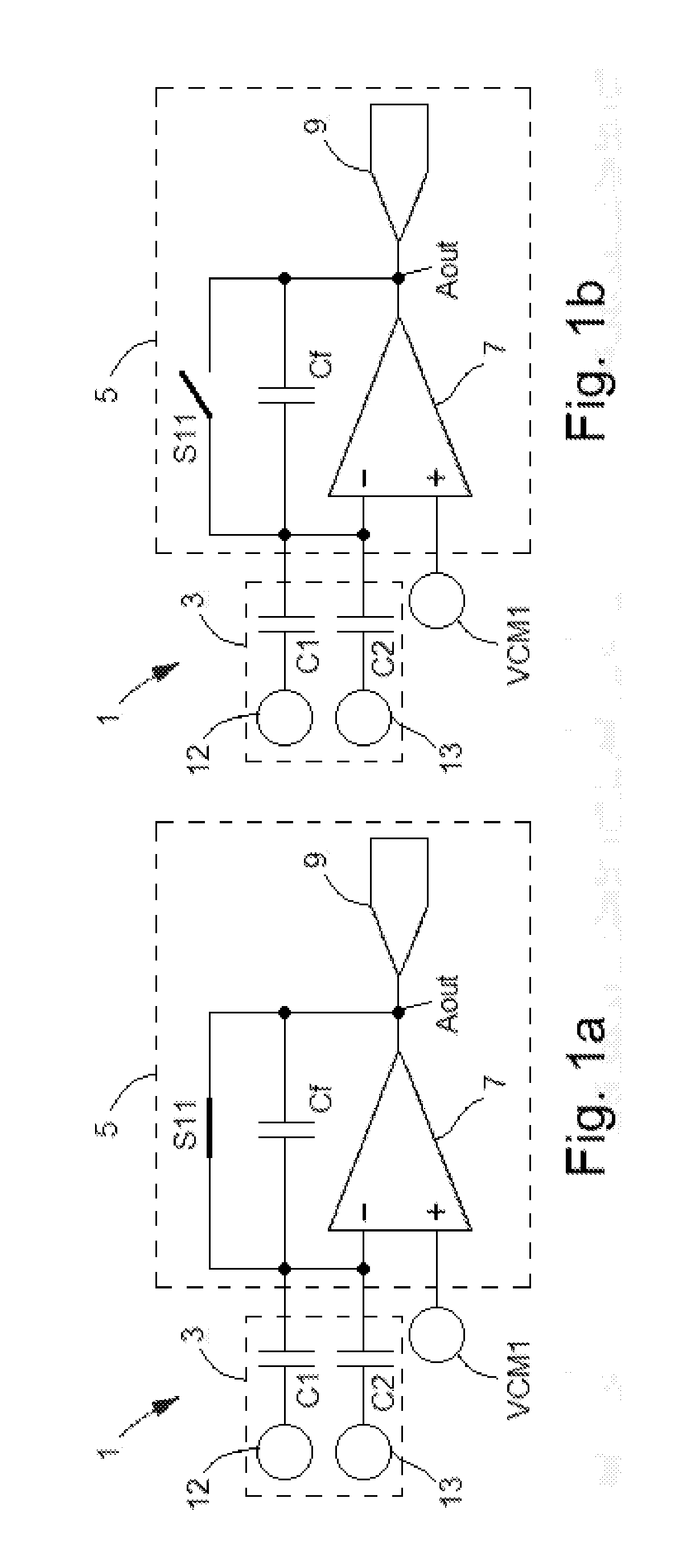 Interface circuit for a capacitive accelerometer sensor